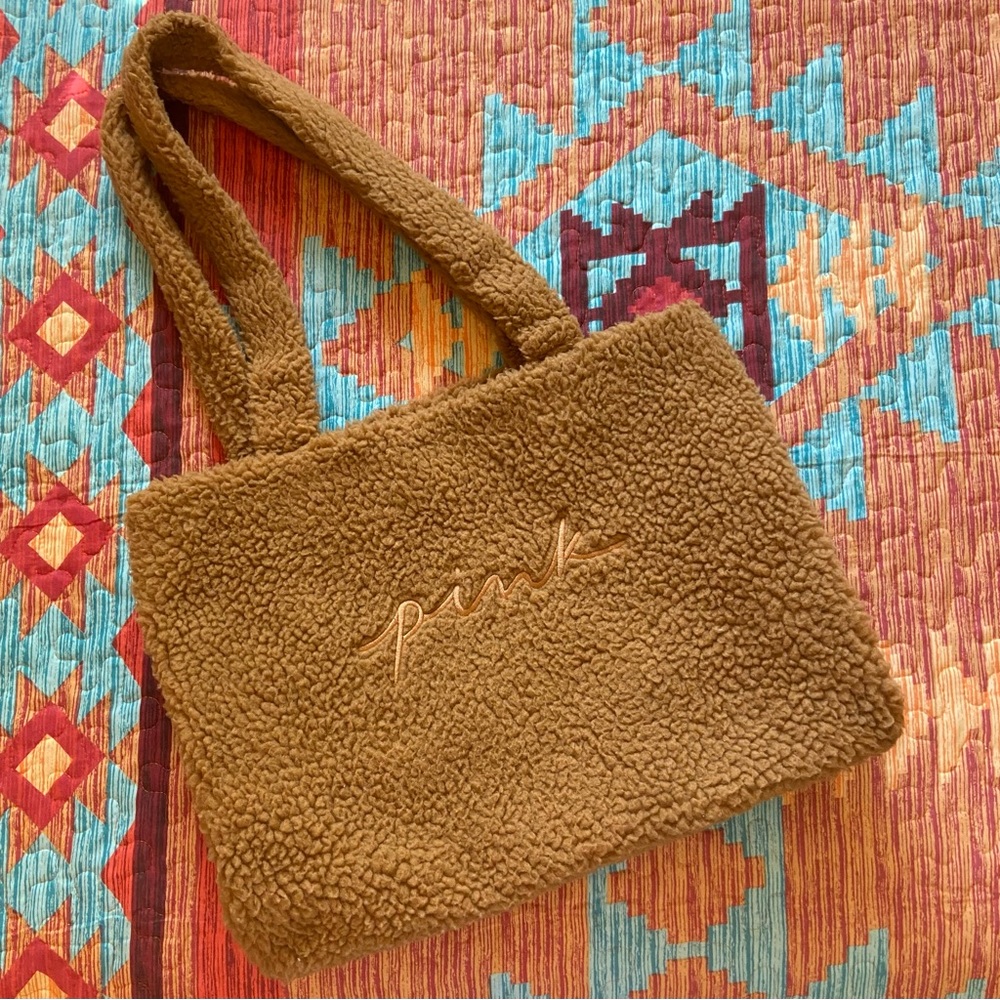 Pink Fuzzy Tote Bag